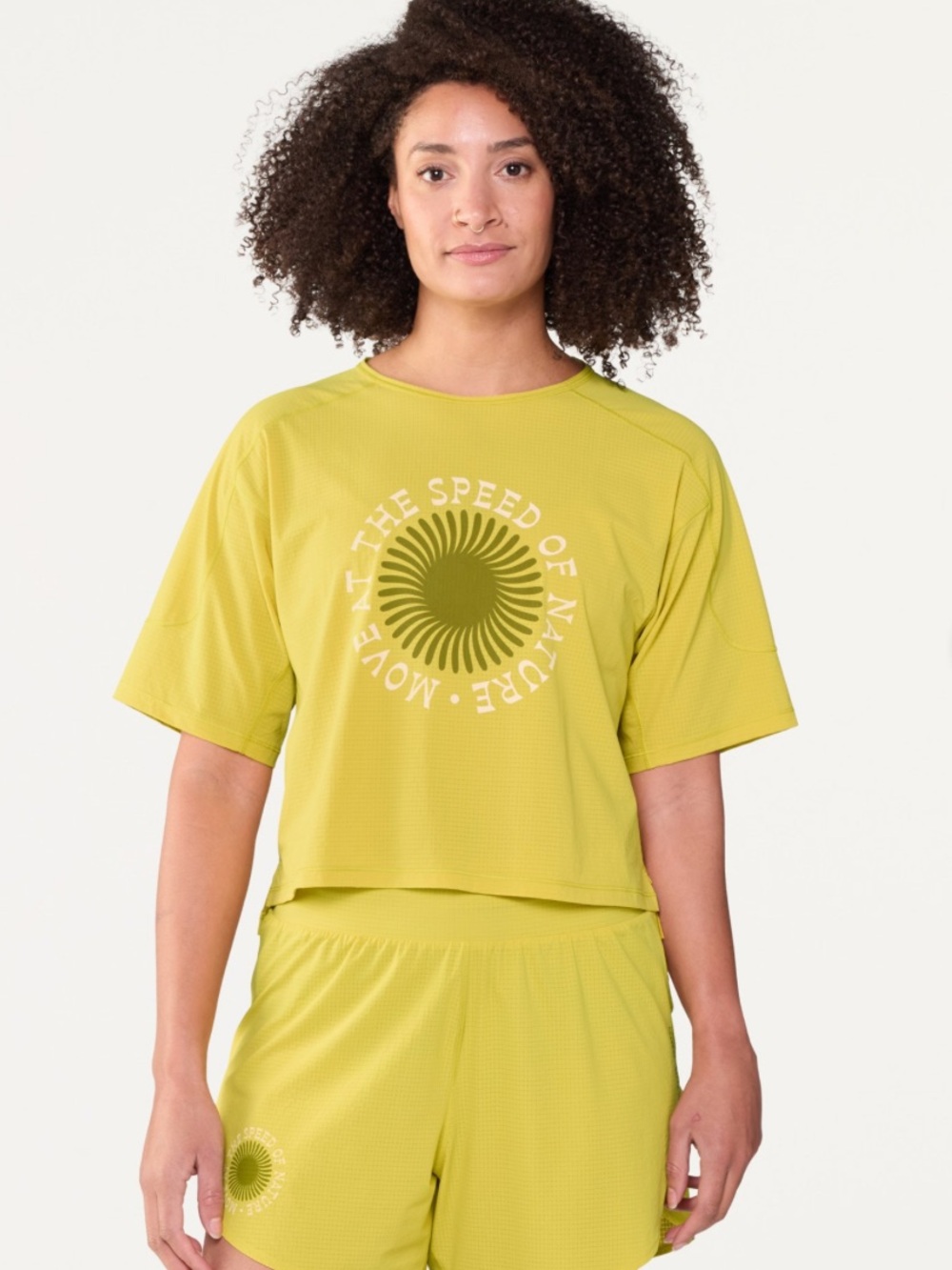 REI CO-OP SWIFTLAND GRID RUNNING TOP Move at the Speed of Nature Size Large